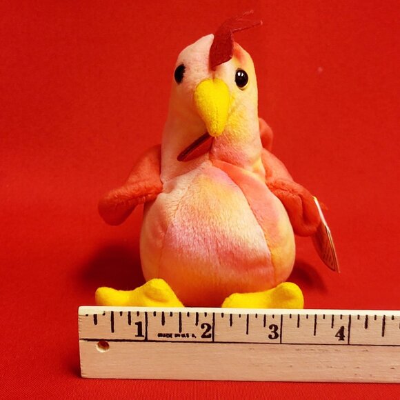 TY Beanie Babies Strut The Rooster Plush 1996 Stuffed Animal - Picture 8 of 12